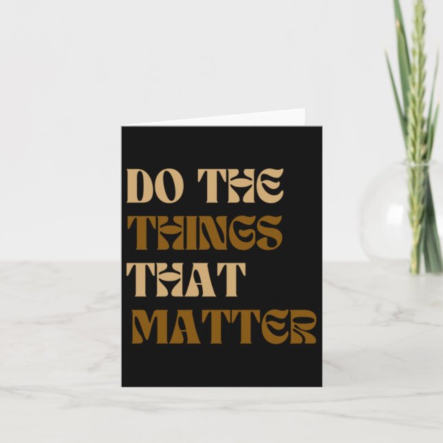 Do The Things That Sticker  Card (Front)