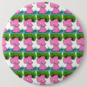 "Do the Veggie Stroal Dance" Abstract Art Button