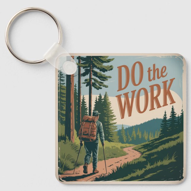 Do The Work Key Ring (Front)