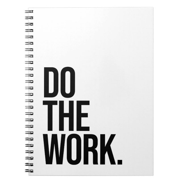 Do the work quote notebook (Front)