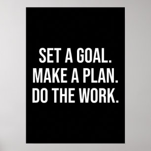 Do The Work - Success Hustle Gym Motivational Poster
