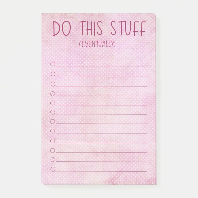 Do This Stuff Eventually Post-it Notes (Front)