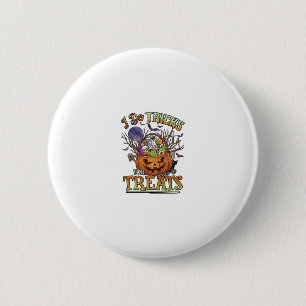 Do Tricks Treats Halloween Pumpkin Basket Candy Sk 6 Cm Round Badge