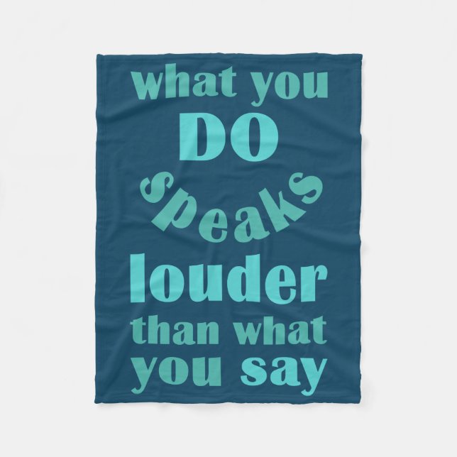 Do vs. Say custom fleece blankets (Front)