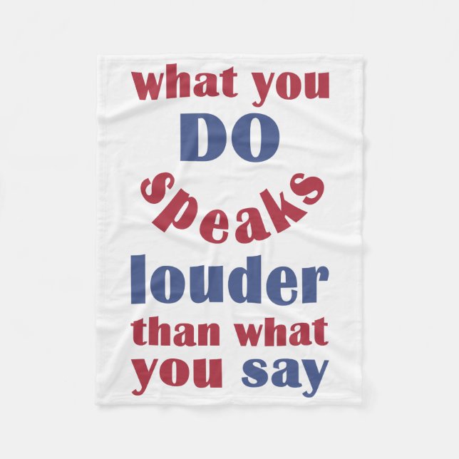 Do vs. Say custom fleece blankets (Front)