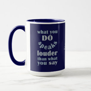 Do vs. Say custom monogram mugs