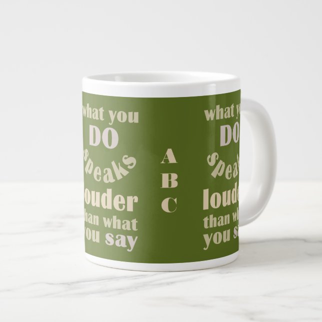 Do vs. Say custom mugs (Front Right)