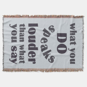 Do vs. Say custom throw blanket