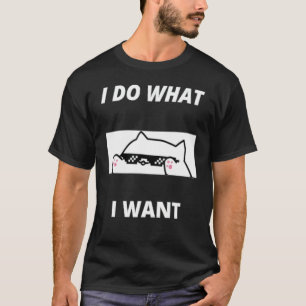 Do What I Want Black Cat Red Cup Graphic 8 T-Shirt