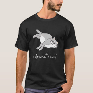 Do What I Want Black Cat Red Cup Graphic T-Shirt