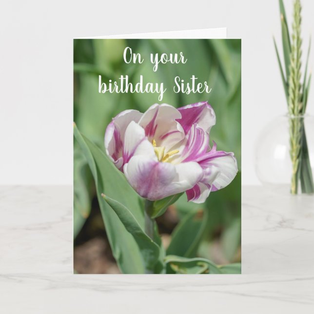 DO WHAT MAKES YOU "HAPPY" ON BIRTHDAY *SISTER* CARD (Front)