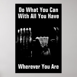 Do What You Can Bodybuilding Training Poster