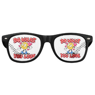 Do What You Love Fun Retro Party Sunglasses