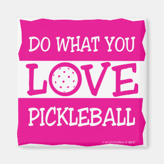 DO WHAT YOU LOVE, LOVE PICKLEBALL MAGNET