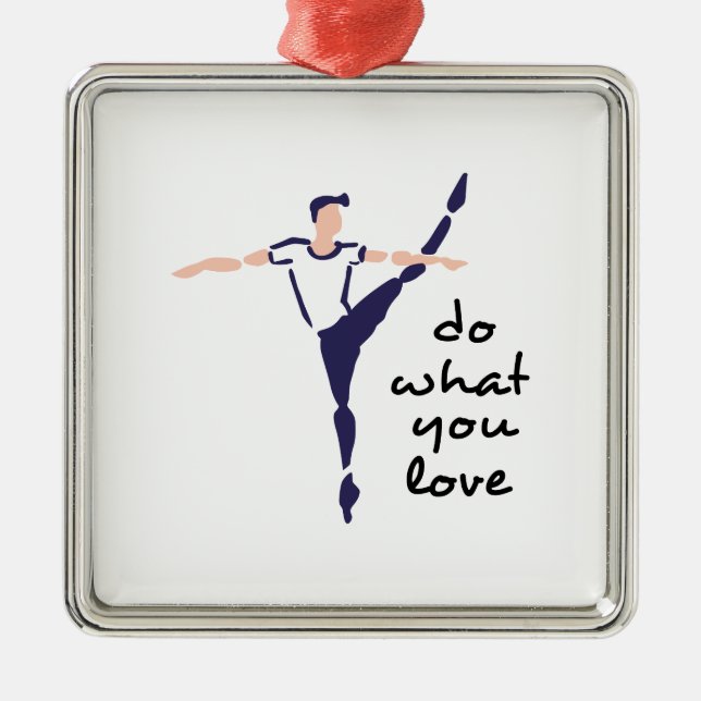 Do What You Love Metal Tree Decoration (Front)
