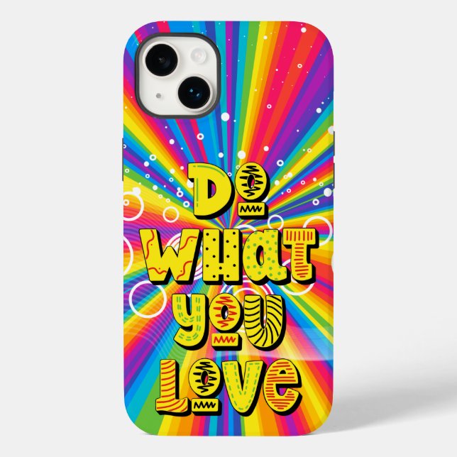 Do what you love! Motivational Case-Mate iPhone Case (Back)