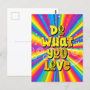 Do what you love! Motivational Postcard