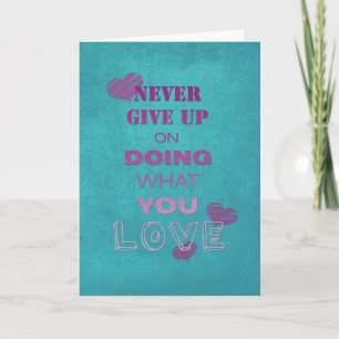 Do what you love Motivational Text Typography Cute Card