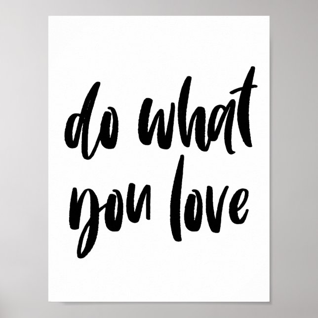 Do what you love poster (Front)