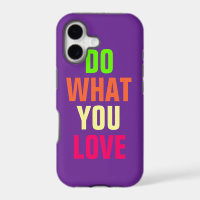 Do What You Love, purple background iPhone 5