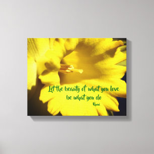 Do What You Love Rumi Inspirational Quote Canvas Print