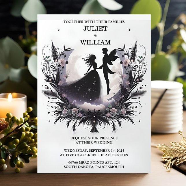 Do Witch Magical Dream Mystical Stars Moon Wedding Invitation (Creator Uploaded)