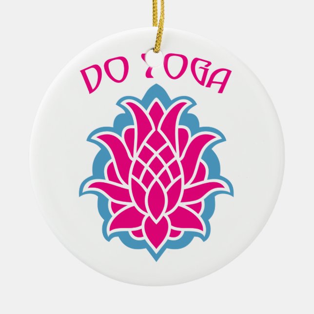 Do yoga ceramic tree decoration (Front)