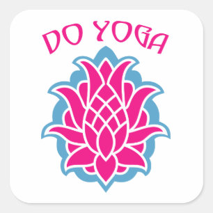 Do yoga square sticker