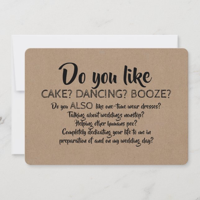 Do You Also Like... Funny Bridesmaid Proposal Invitation (Front)