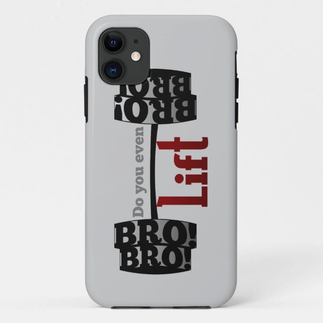 Do you even lift bro barbells Case-Mate iPhone case (Back)