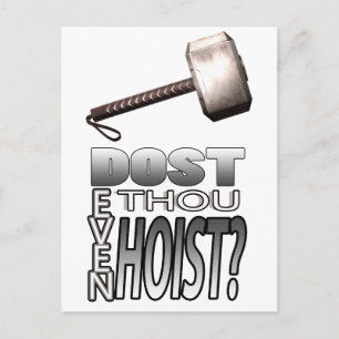 Do you even lift? postcard