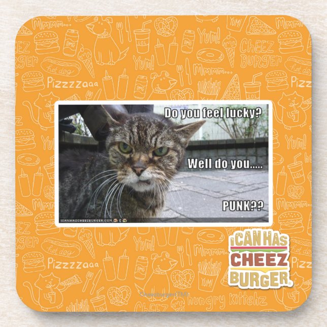 Do you feel lucky? coaster (Front)