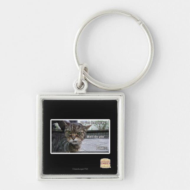 Do you feel lucky? key ring (Front)