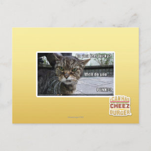 Do you feel lucky? postcard