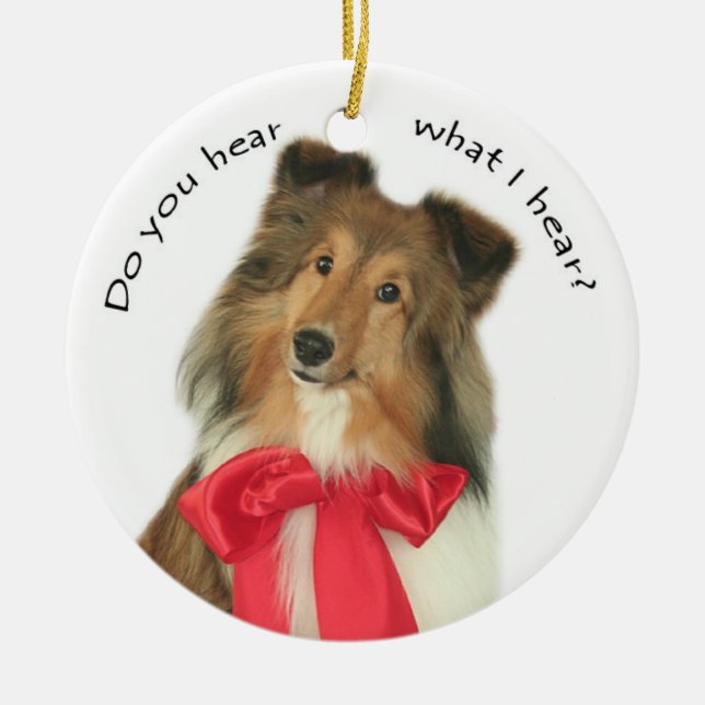 Do You Hear? Ceramic Tree Decoration (Front)