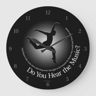 Do You Hear The Music? Large Clock