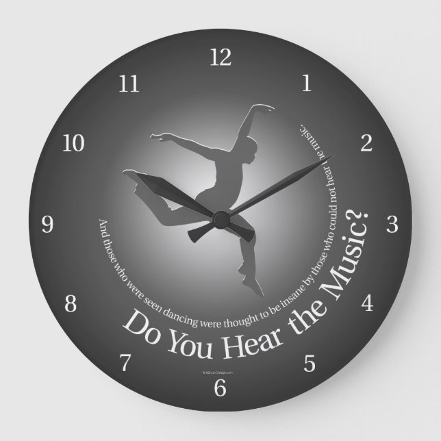 Do You Hear The Music? Large Clock (Front)