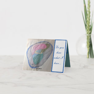 Do you hear what I hear; He will bring us goodness Card