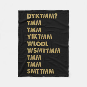 Do You Know The Muffin Man_ Dyktmm_ Funny Nostalgi Fleece Blanket
