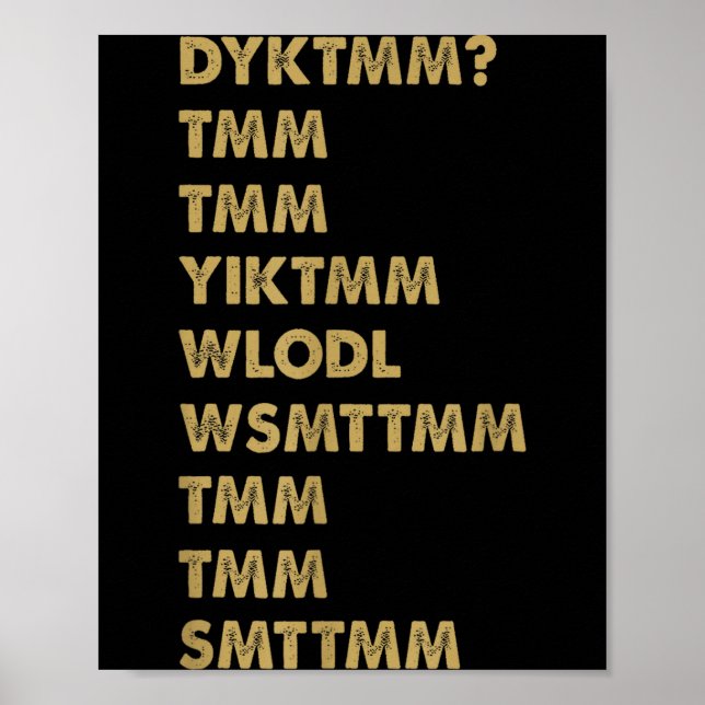 Do You Know The Muffin Man_ Dyktmm_ Funny Nostalgi Poster (Front)