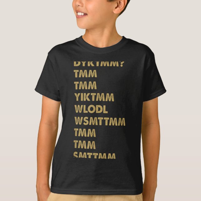 Do You Know The Muffin Man_ Dyktmm_ Funny Nostalgi T-Shirt (Front)
