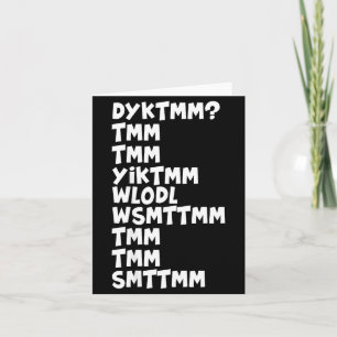 Do You Know The Muffin Man Dyktmm Nostalgia Funny Card