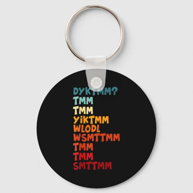 Do You Know The Muffin Man Dyktmm Nostalgia Funny  Key Ring (Front)