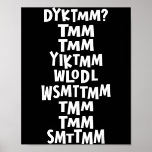 Do You Know The Muffin Man Dyktmm Nostalgia Funny  Poster