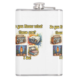 Do You Know What These Are? I Do! – Retro Hip Flask