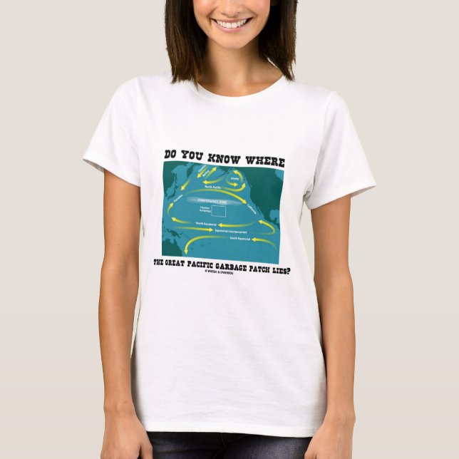 Do You Know Where Great Pacific Garbage Patch Lies T-Shirt (Front)