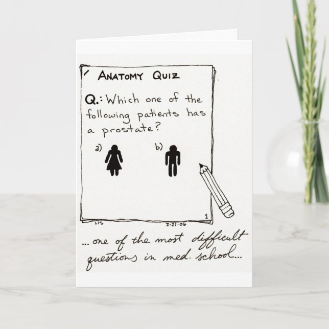 Do you know who has a prostate? card (Front)