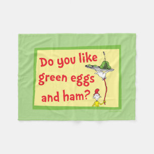 Do You Like Green Eggs and Ham? Fleece Blanket