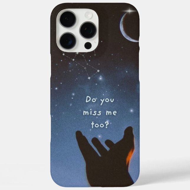 Do You Miss You Too?–Starry Sky iPhone / iPad case (Back)