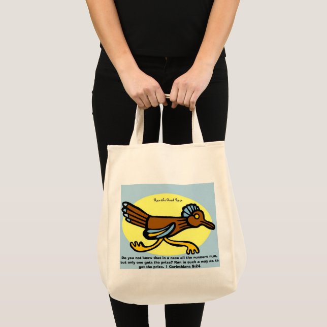 Do you not know that in a race all the runners run tote bag (Front (Product))